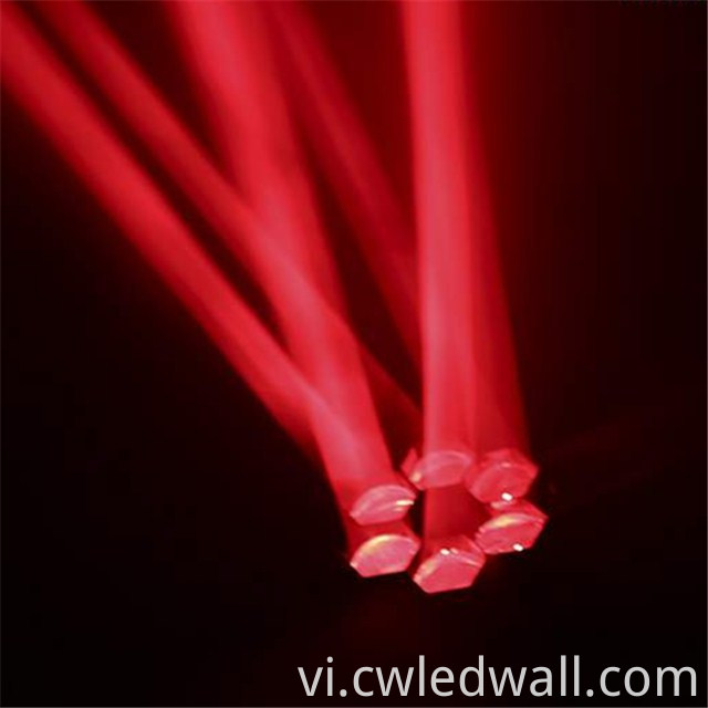 6×15W Mini Bee Eye Stage Lights red